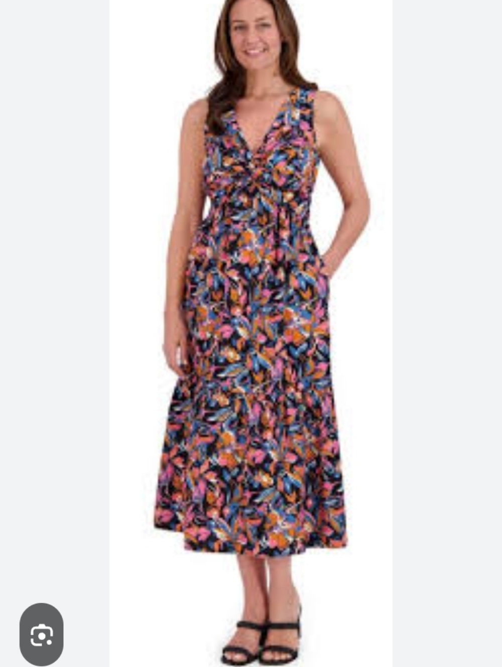 French Connection Eden Floral Sleeveless Maxi Dress Multicolor women